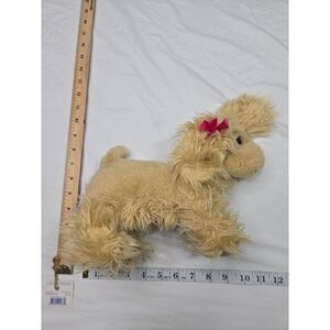 Battat Cocker Spaniel Plush Puppy Dog Pink Bow  10"‎